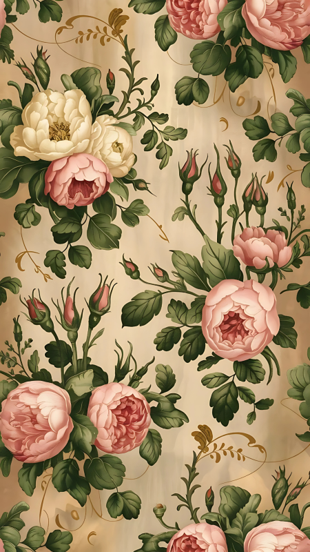 Винтажные цветы скачать фон 1080 x 1920