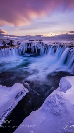 Водопад зимой