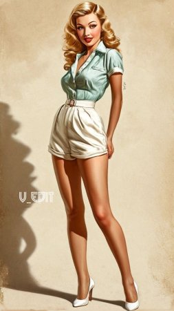 Рисунки в стиле пин ап