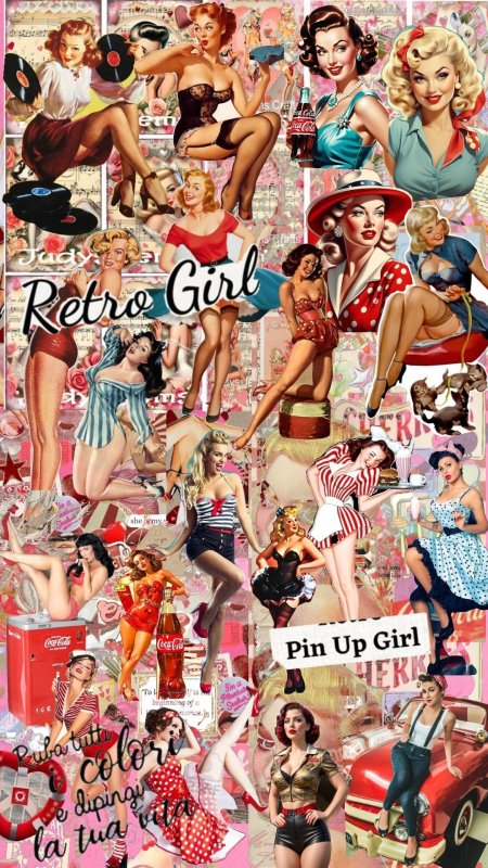 Retro pin up girls