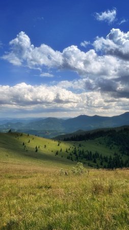 Карпатские горы скачать фон 720 x 1280