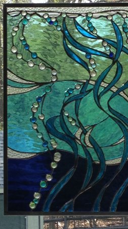 Stained glass panel скачать фон 1424 x 2532