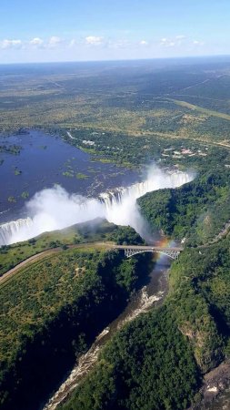 Водопад виктория на реке замбези