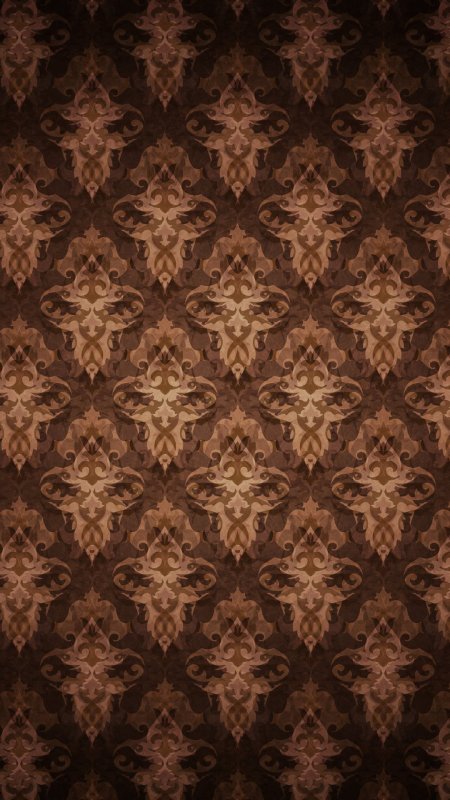 Коричневый узор скачать фон 1080 x 1920