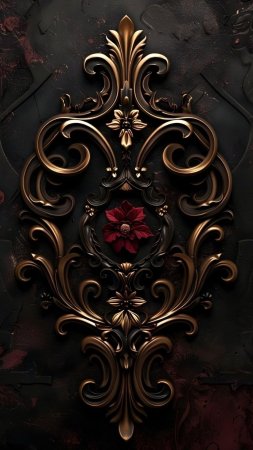 Викторианские узоры скачать фон 1424 x 2532