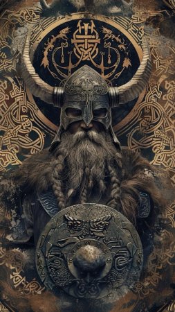 Скандинавская мифология скачать фон 1080 x 1920