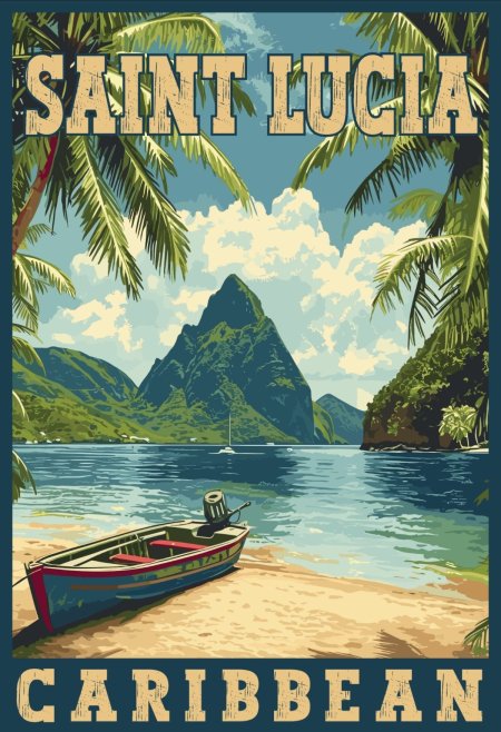 St lucia caribbean скачать фон 1200 x 1756