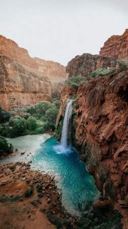 Гранд каньон в сша водопад