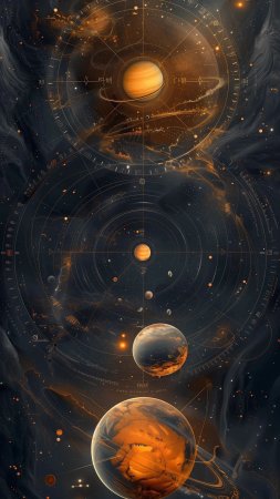 Космос арт планеты