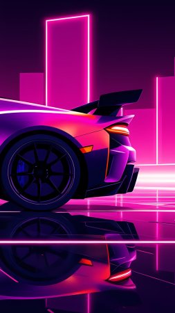 Lamborghini countach ретровейв