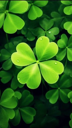 Four leaf clover wallpaper скачать фон 1080 x 1920