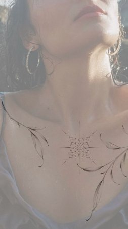Тату на ключице женские эскизы