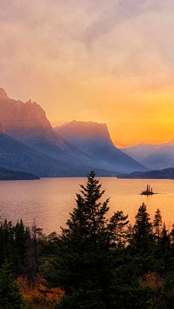 Glacier national park скачать фон 1080 x 1920