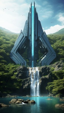 Футуристическая архитектура скачать фон 1080 x 1920