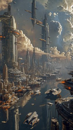 Sci-fi future скачать фон 1080 x 1920
