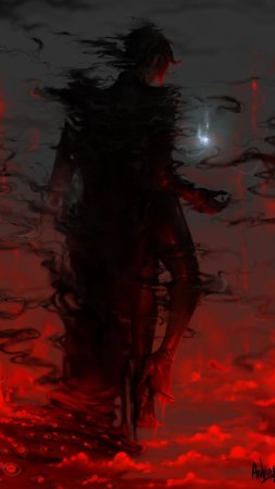 Демон тьмы аниме скачать фон 1080 x 1920