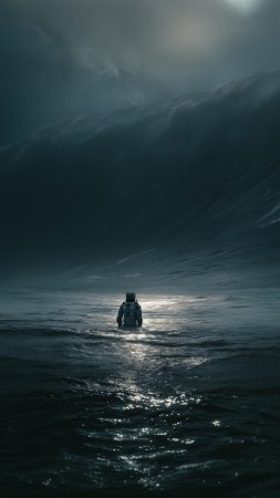 Интерстеллар волна скачать фон 2160 x 3840