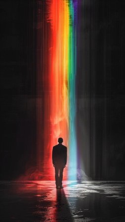Art rainbow скачать фон 1080 x 1920