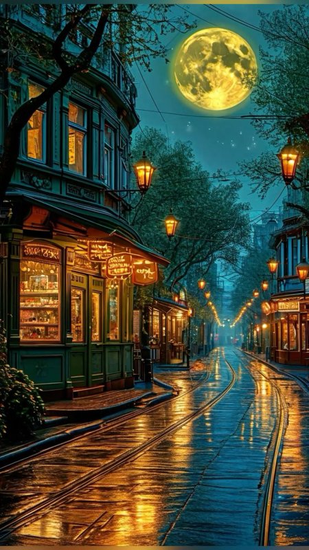 Пейзаж город скачать фон 1080 x 1920