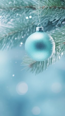 Wallpaper decoration background balls tree new year christmas скачать фон 1080 x 1920