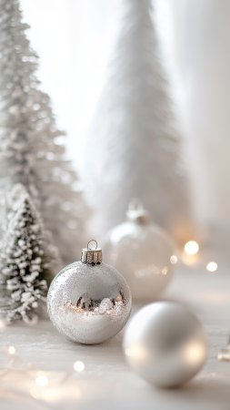 Новогоднее елочное украшение скачать фон 1080 x 1920
