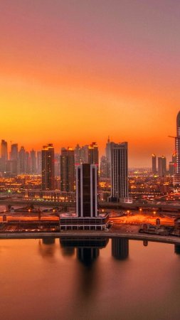 Dubai city скачать фон 1424 x 2532