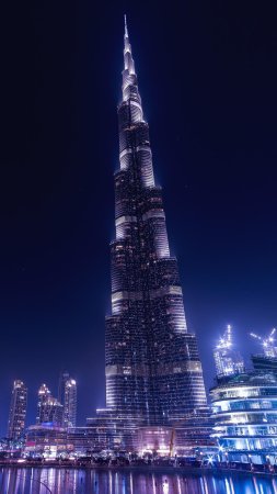 Burj khalifa tower скачать фон 1424 x 2532
