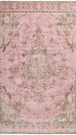 Sahara turkish style pink distressed medallion rug скачать фон 720 x 1280