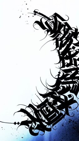 Каллиграфия граффити скачать фон 720 x 1280
