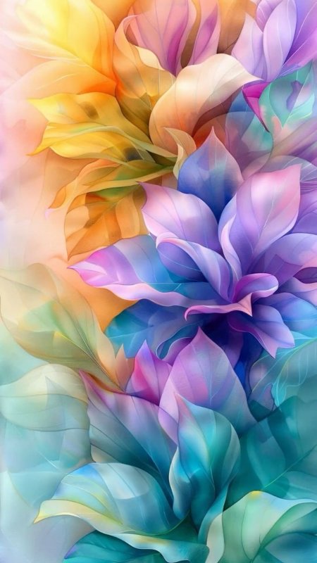 Цветок абстракция скачать фон 1080 x 1920