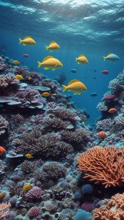Underwater world скачать фон 720 x 1280