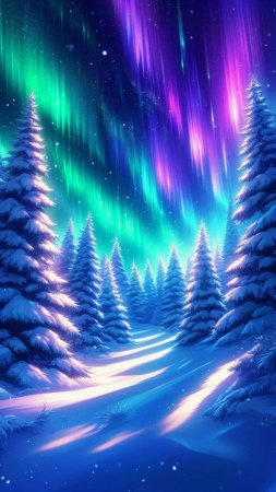Фон северное сияние