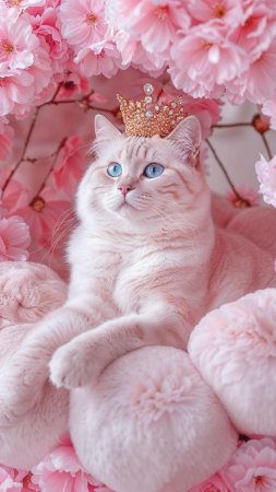 Котики розовые
