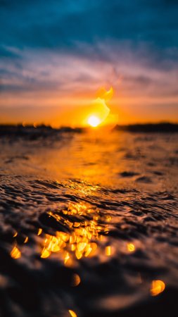 Sunset on the sea