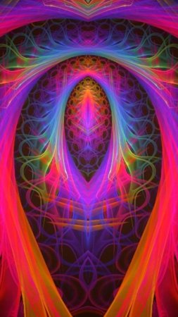 Digital art beautiful abstract fractal скачать фон 1424 x 2532