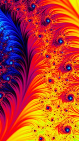 Fractal pattern скачать фон 1080 x 1920