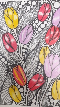 Zentangle flowers