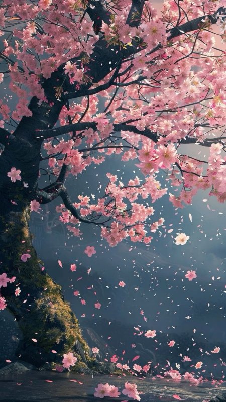 Cherry blossom wallpaper скачать фон 1080 x 1920