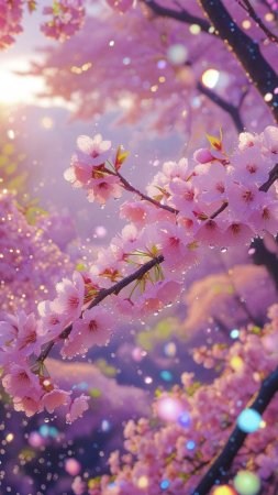 Sakura blossom скачать фон 1080 x 1920