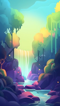 Векторная иллюстрация пейзаж