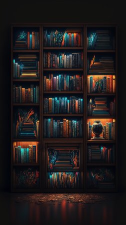 Книжная полка фон