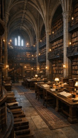 Hogwarts library