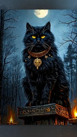 Кот баюн скачать фон 720 x 1280