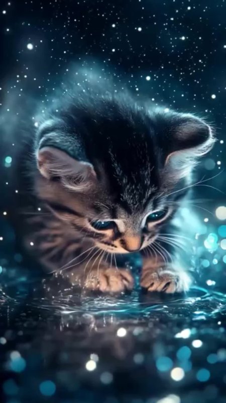 Милого котика скачать фон 1080 x 1920