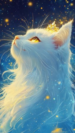 Фэнтези кошки скачать фон 1080 x 1920