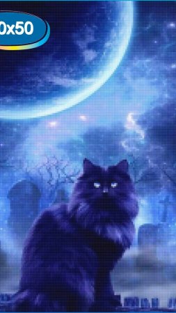 Мистические кошки скачать фон 1080 x 1920