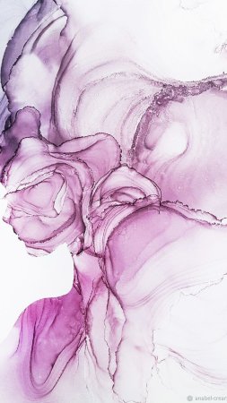 Абстракция спиртовыми чернилами волшебная легкость anna.ptica.art скачать фон 1080 x 1920