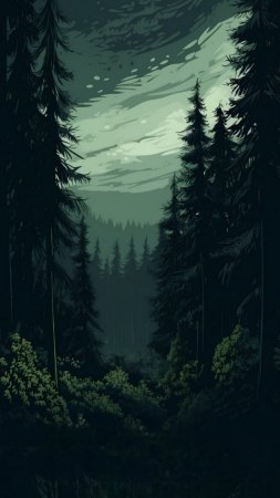 Лес арт