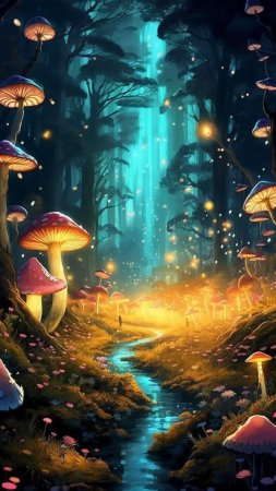 Зачарованный грибной лес
