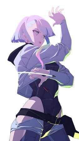 Lucy cyberpunk edgerunners v weatherproof anime sticker